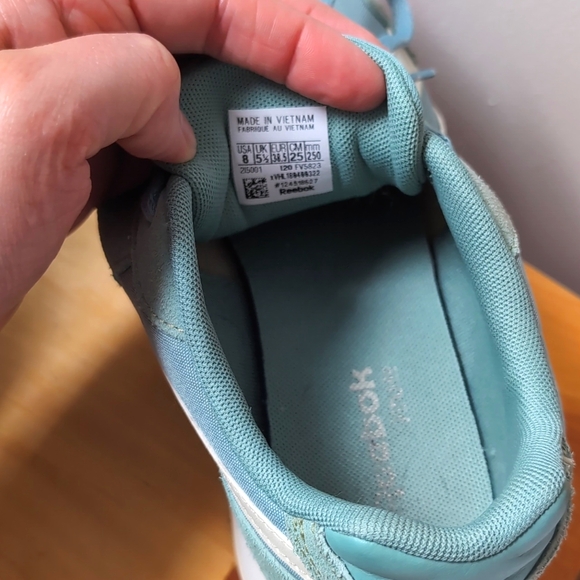 Reebok Women's Classic Harman Ripple Double Sneaker Chalk Green Slate - Picture 10 of 11